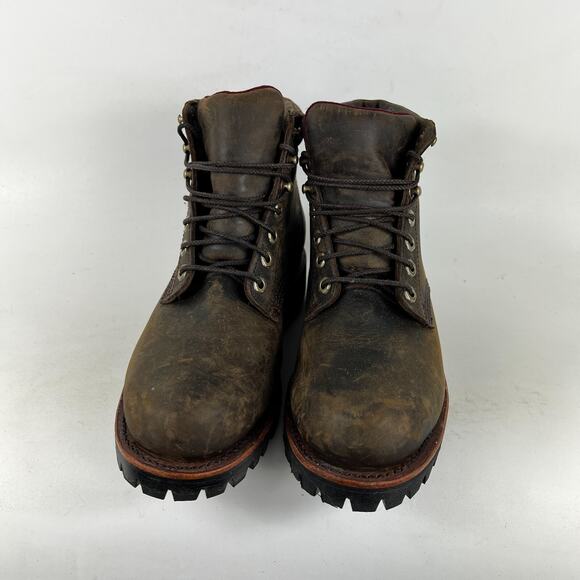 Chippewa LLBean Katahdin Iron Works men’s 7.5 D boots brown waterproof leather - Picture 4 of 11